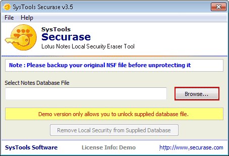 Introduction Lotus Notes Local Security Removal Tool