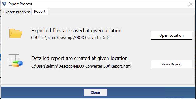 open location to view pst file