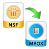 Export Emails from NSF file to MBOX