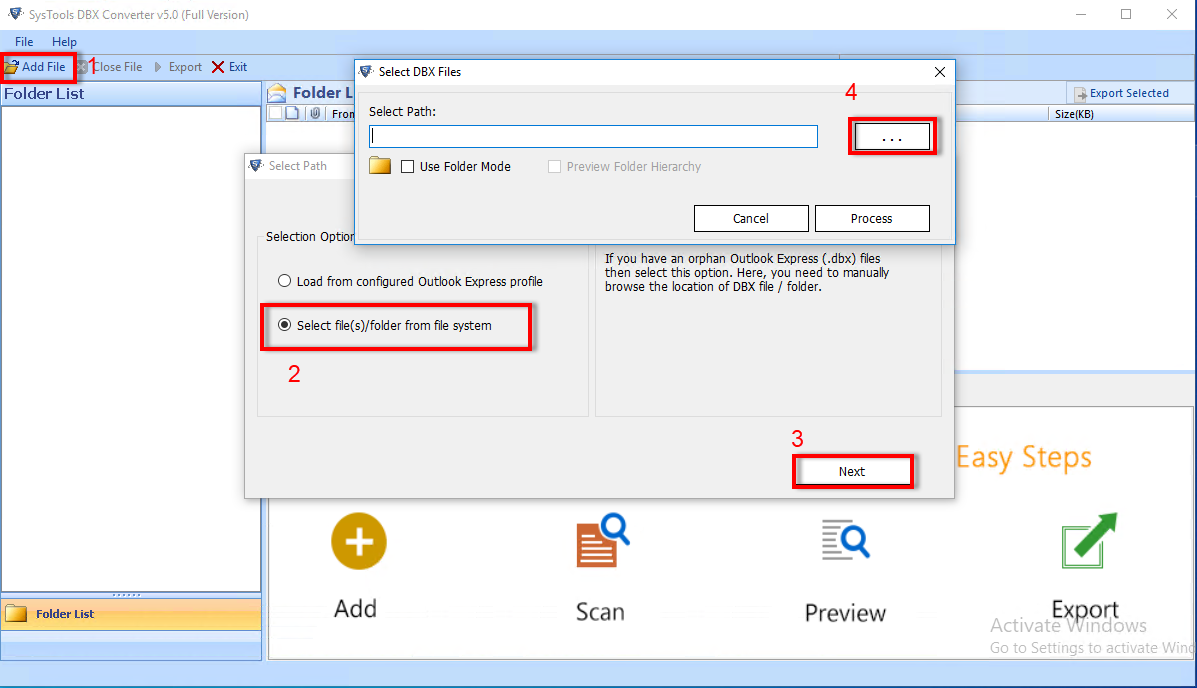 Convert Outlook Express DBX file to MBOX
