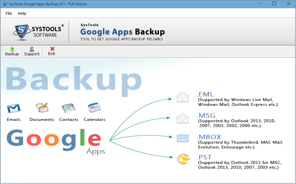Google Apps Backup Tool
