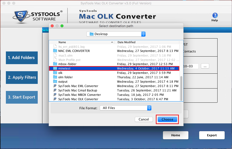 Find Converter Mac OLK