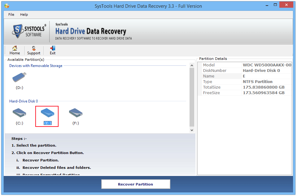 Select NTFS Drive