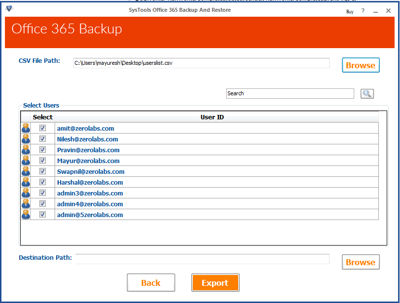 Office 365 backup into PST