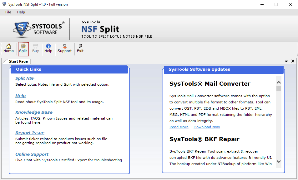 Split NSF Tool