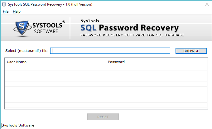 recover sa password